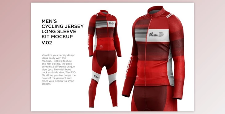 Download Download Men S Cycling Jersey Kit Mockup V 02 By Mildstudio