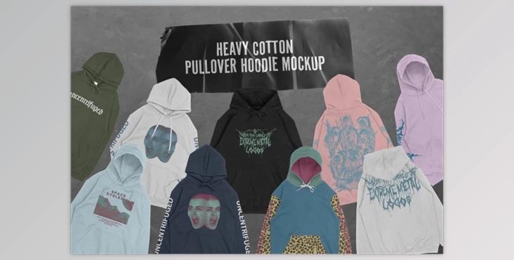 Download Download Heavy Cotton Pullover Hoodie Mockup By Uncentrifuged Pressure