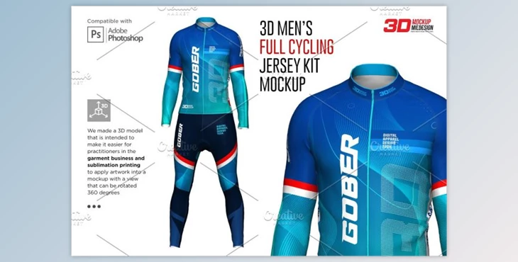 Download Download 3d Men S Full Cycling Jersey Mockup By Mildstudio